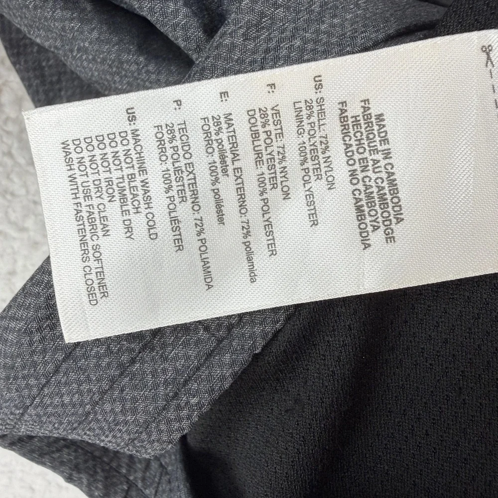 Adidas Jacket Mens Small Gray Hooded Colorblock Windbreaker Running Zip Athletic